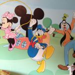 Disney style mural inspired by Mickey Mouse